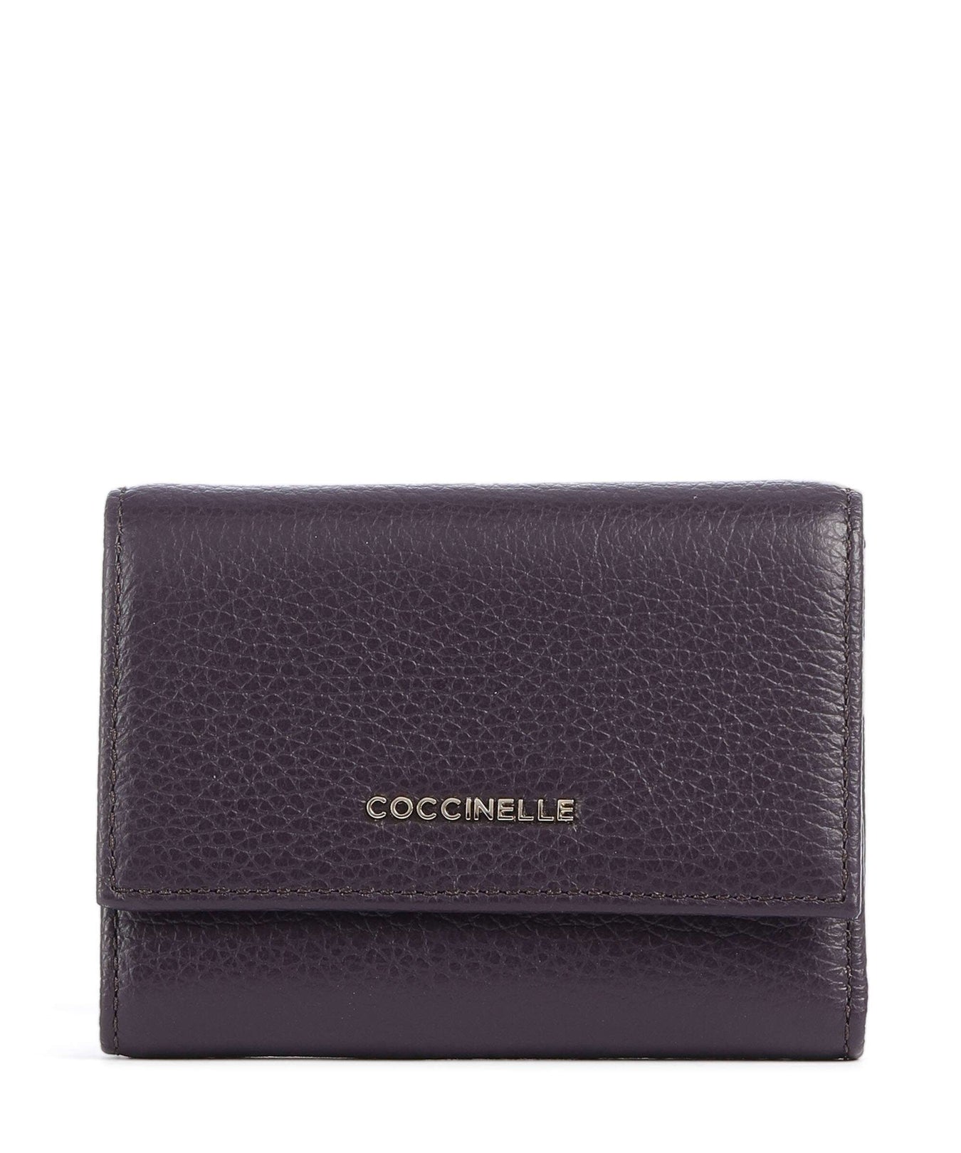 Coccinelle Metallic Soft RFID Wallet prune