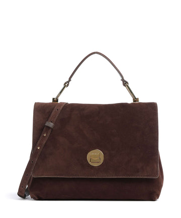 Coccinelle Liya Suede Håndtaske brunette