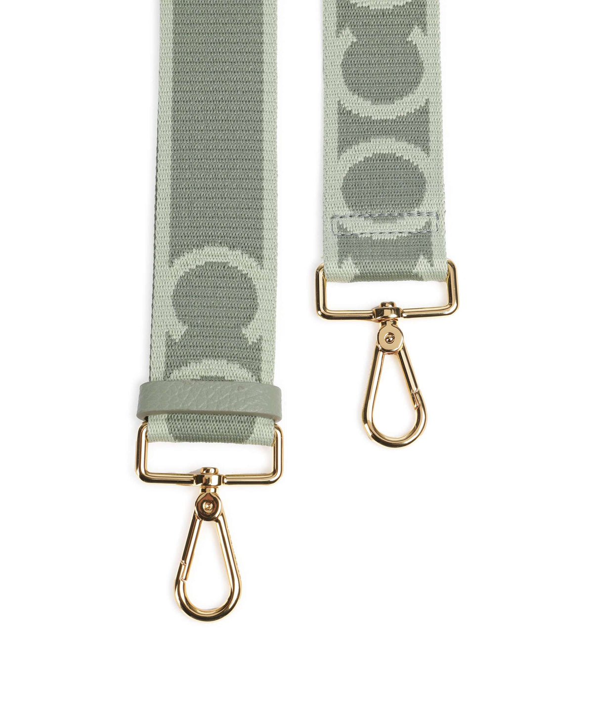 Coccinelle Nastro Signature Bag strap greenery