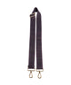 Coccinelle Nastro Signature Skulderrem prune