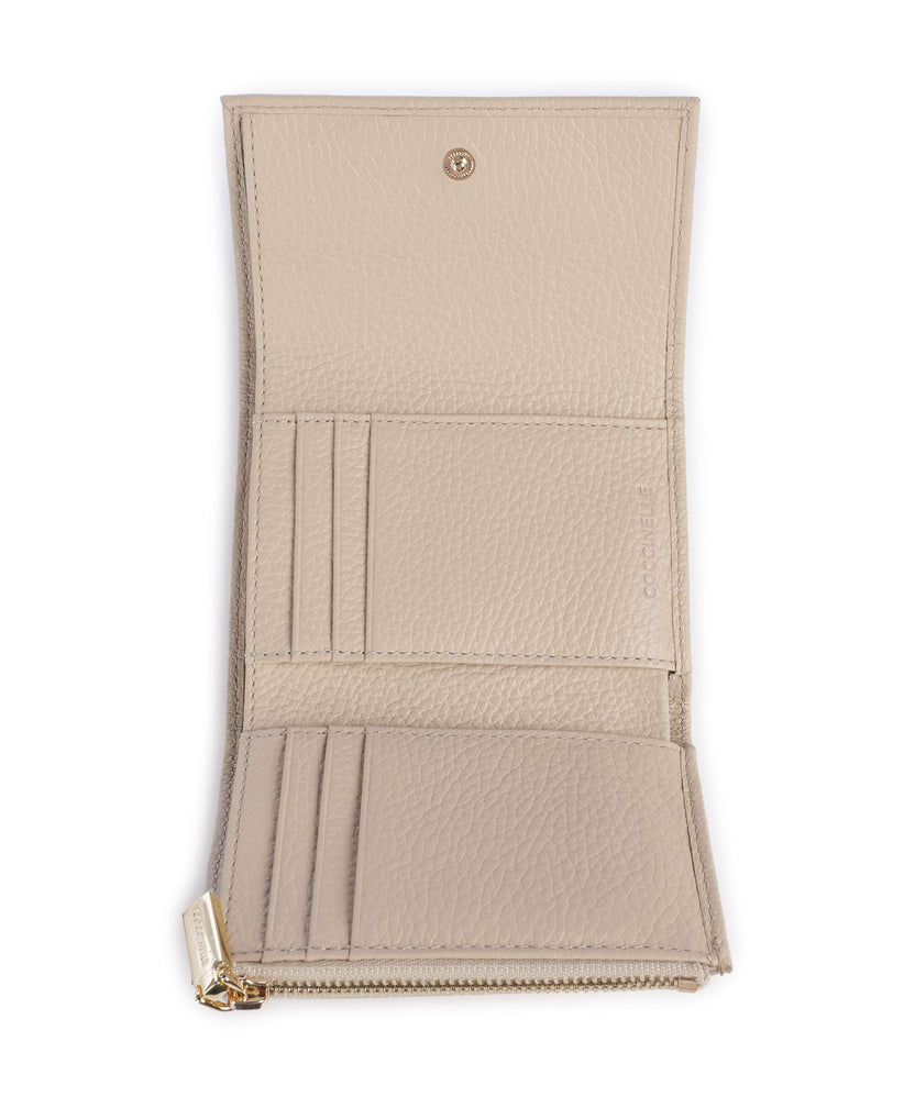Coccinelle Metallic Soft RFID Wallet sandshell