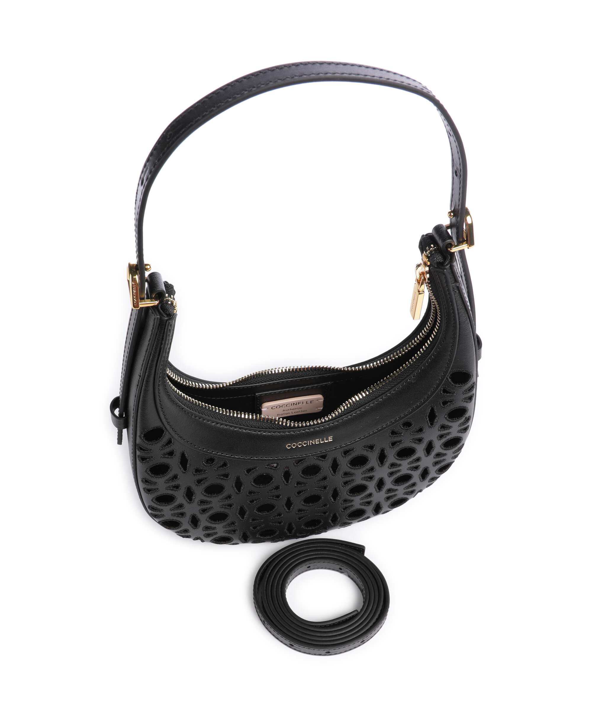 Coccinelle Whisper Monogram Sangallo Shoulder bag noir