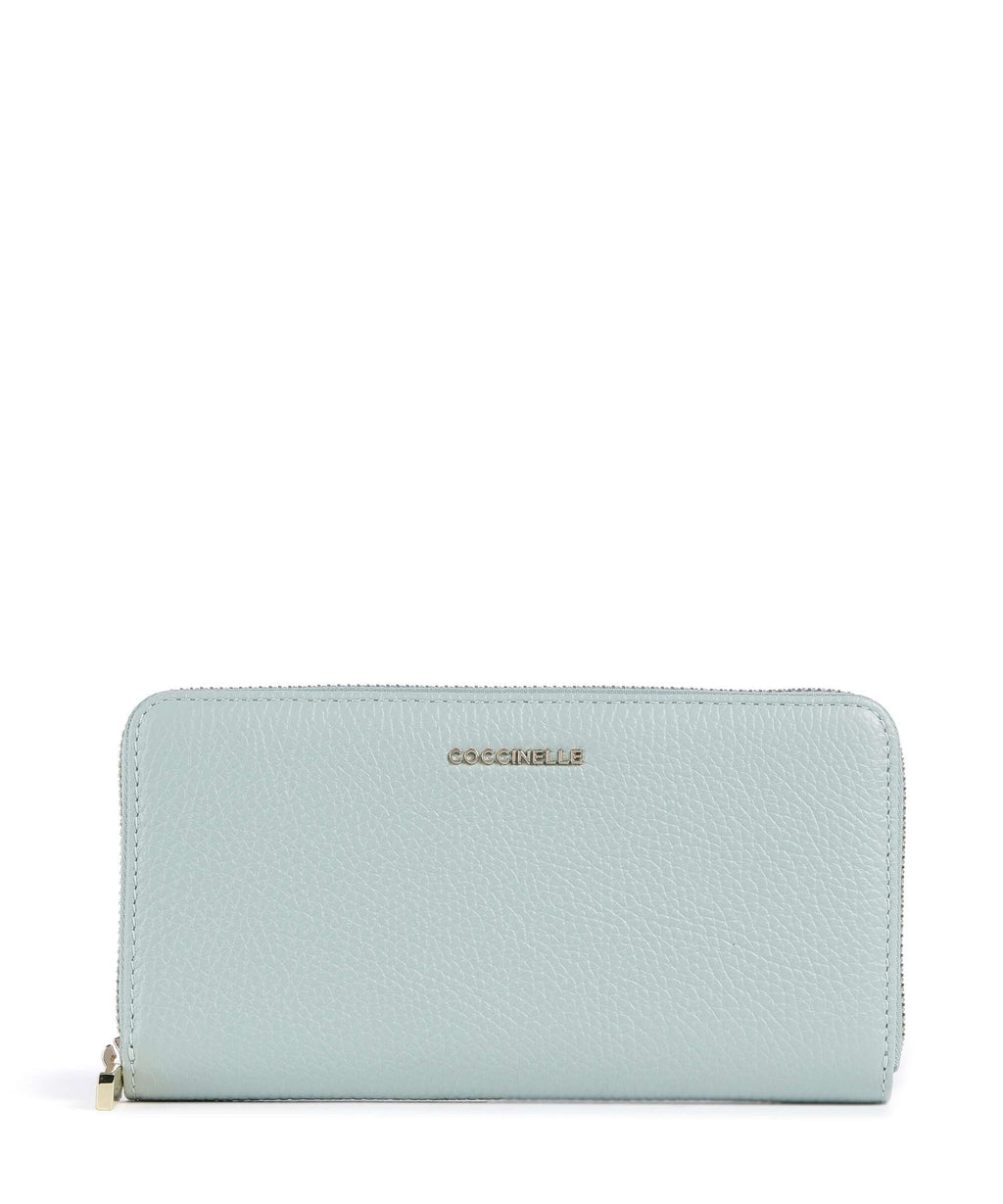 Coccinelle Metallic Soft Wallet aquamarine