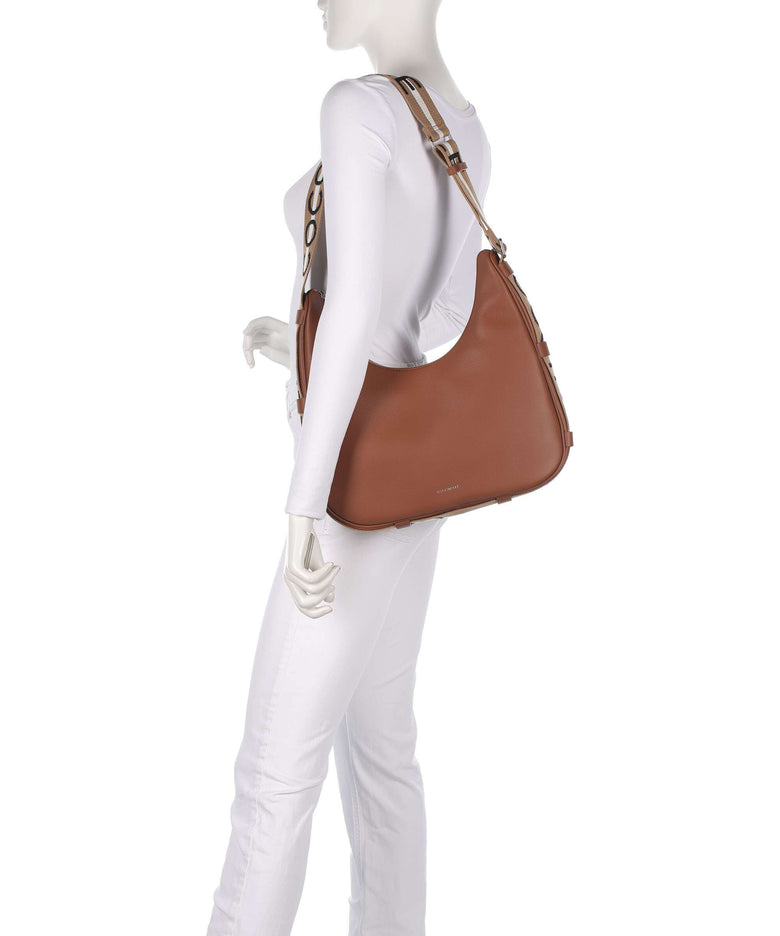 Coccinelle Raquel Hobo bag cognac/noir