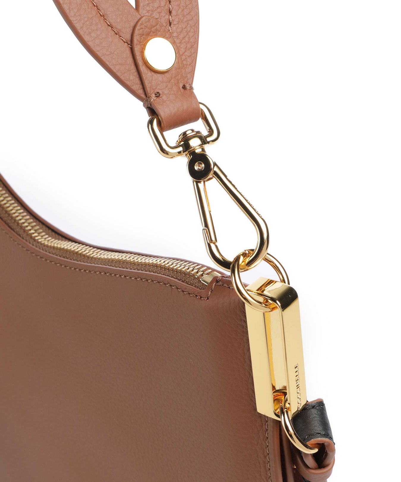 Coccinelle Sunup Hobo bag cognac/noir