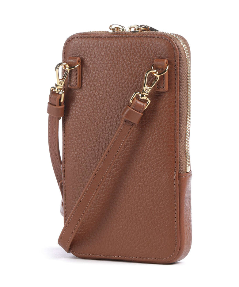 Coccinelle Flor Phone bag cognac