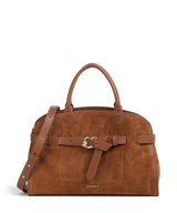 Coccinelle Sabine Suede Håndtaske cognac