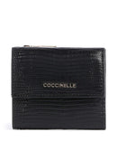 Coccinelle Metallic Lizard RFID Pung noir