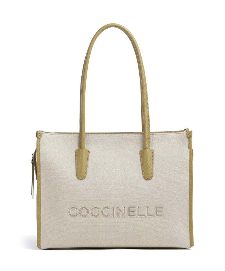 Coccinelle Myrtha Canvas Tote bag natural/seagrass