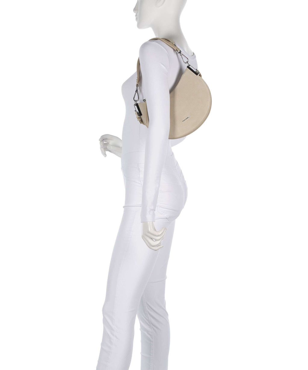 Coccinelle Sunup Suede Shoulder bag sandshell