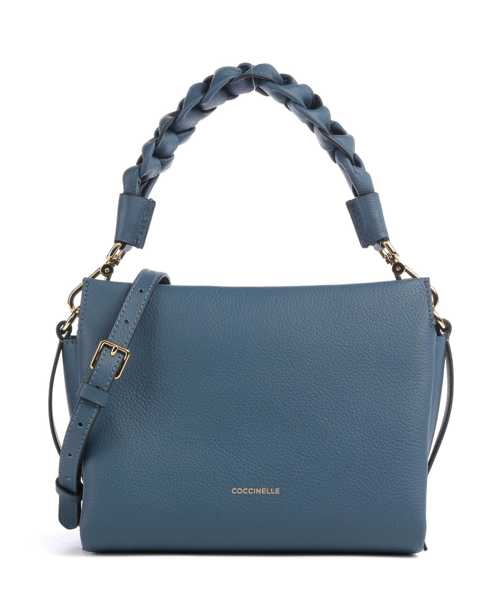 Coccinelle Boheme Grana Double Handbag deep blue/sandshell