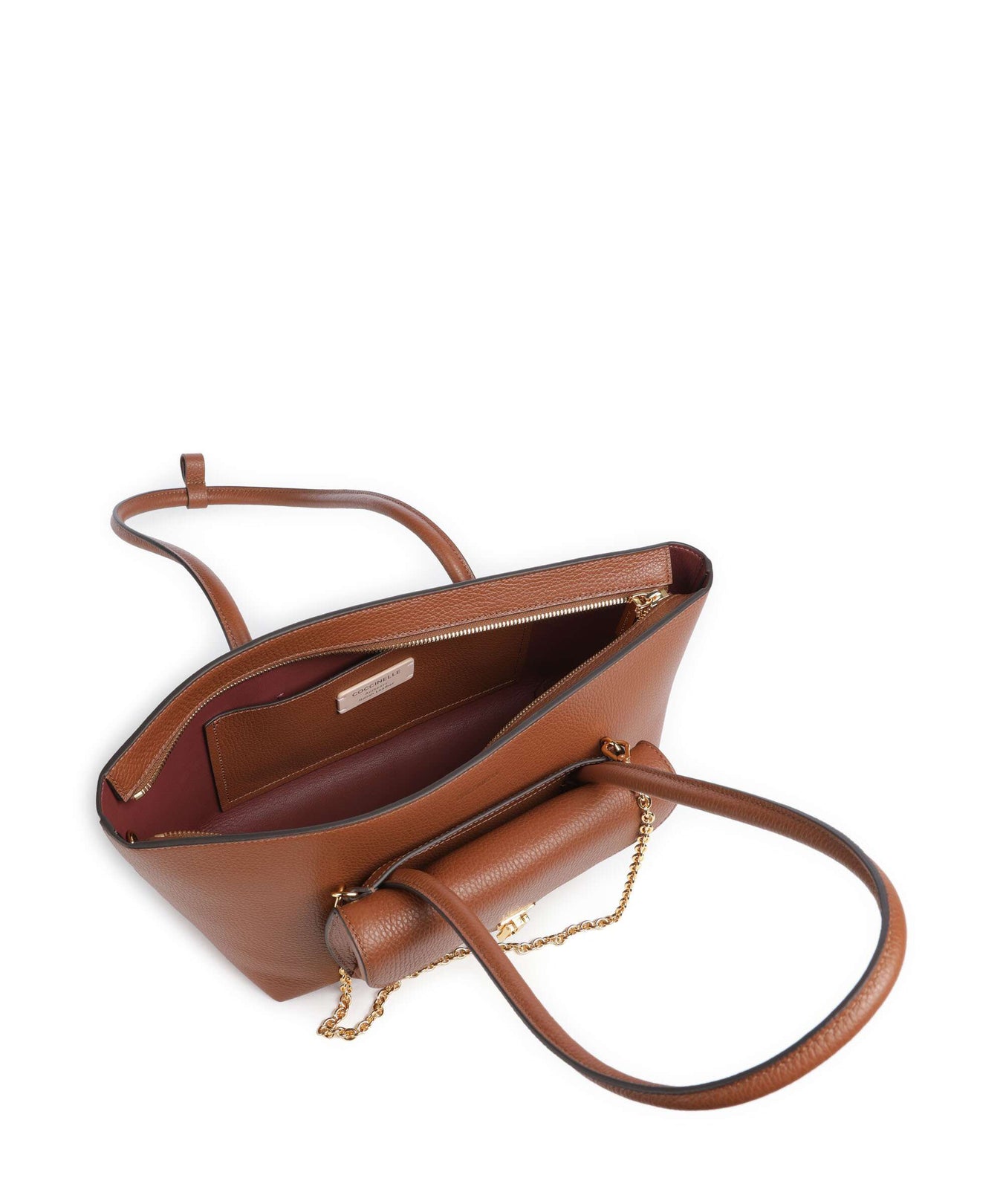 Coccinelle Beat Double Shoulder bag cognac