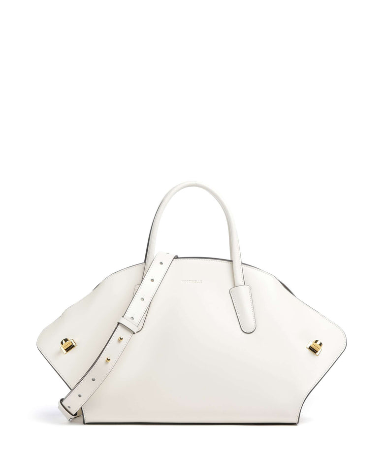 Coccinelle Tylde Calf Handbag pearl