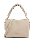 Coccinelle Boheme Plisse Handbag sandshell