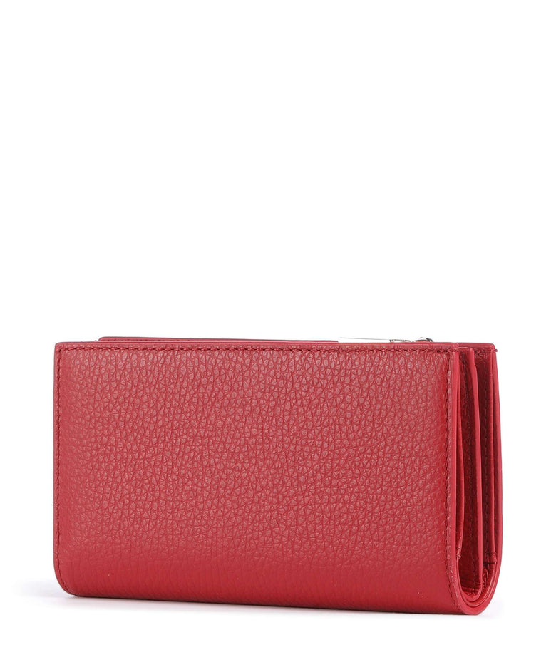 Coccinelle Metallic Soft Wallet scarlet
