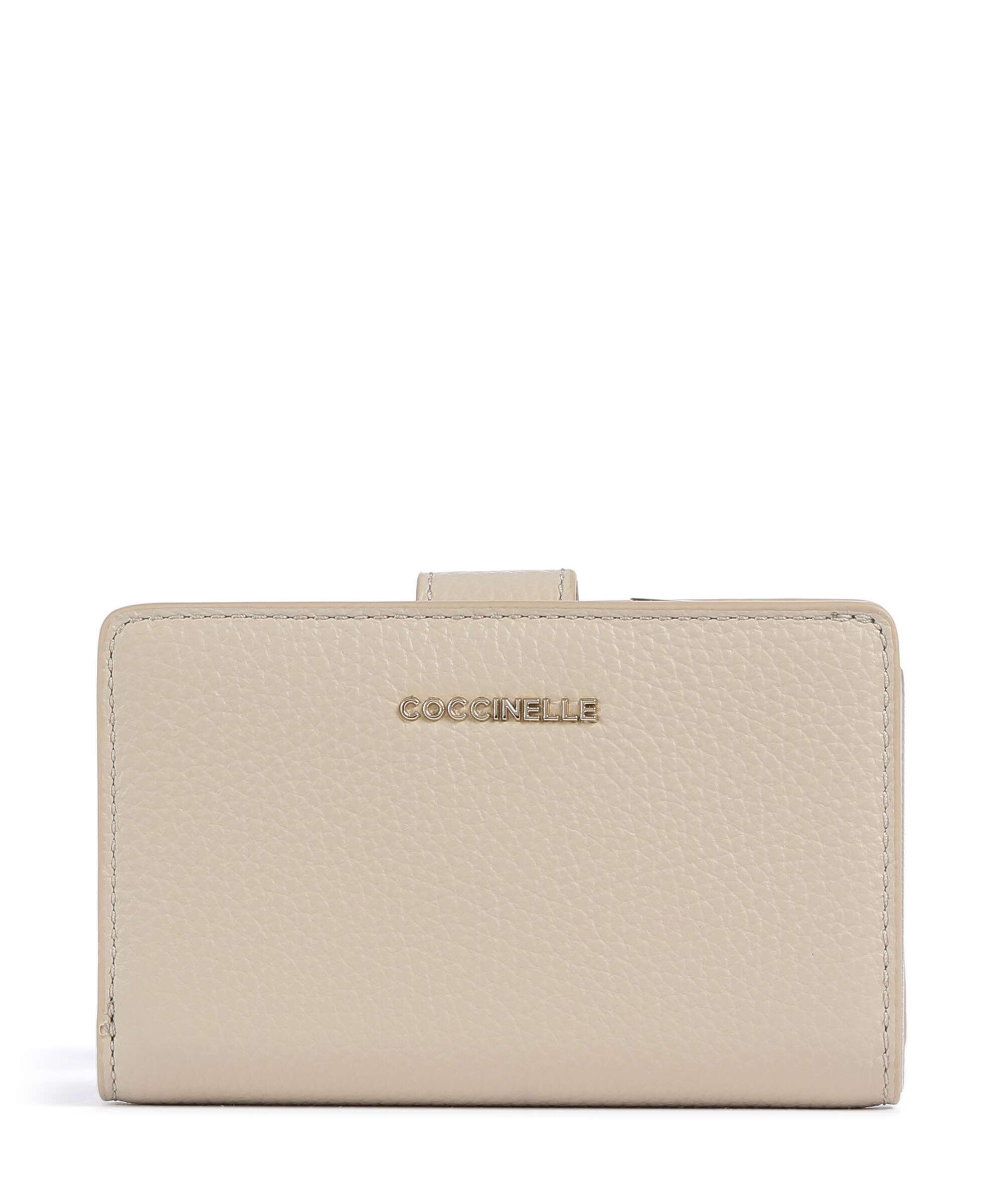 Coccinelle Metallic Soft Wallet sandshell