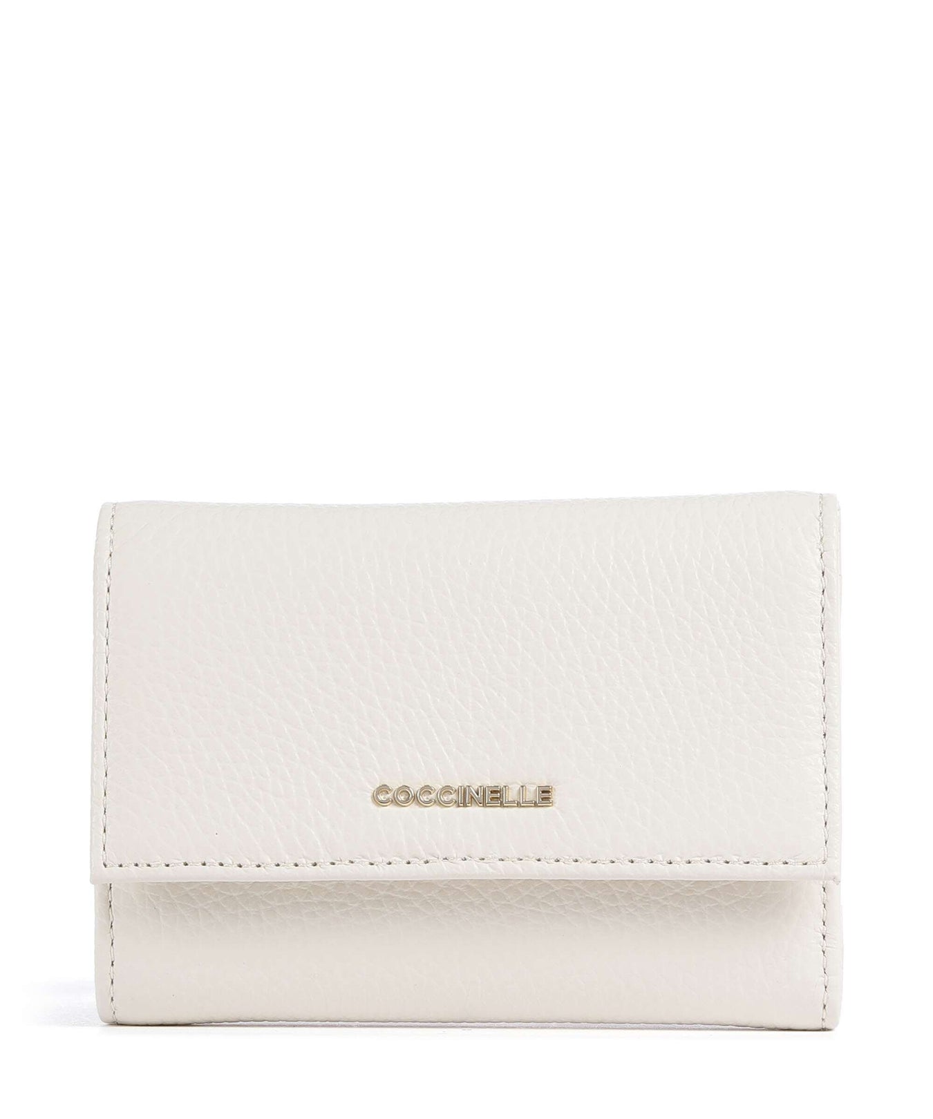 Coccinelle Metallic Soft RFID Wallet pearl