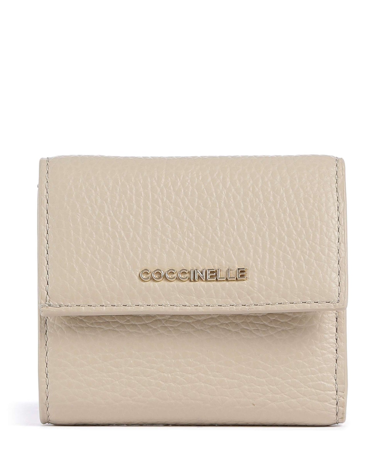 Coccinelle Metallic Soft RFID Wallet sandshell