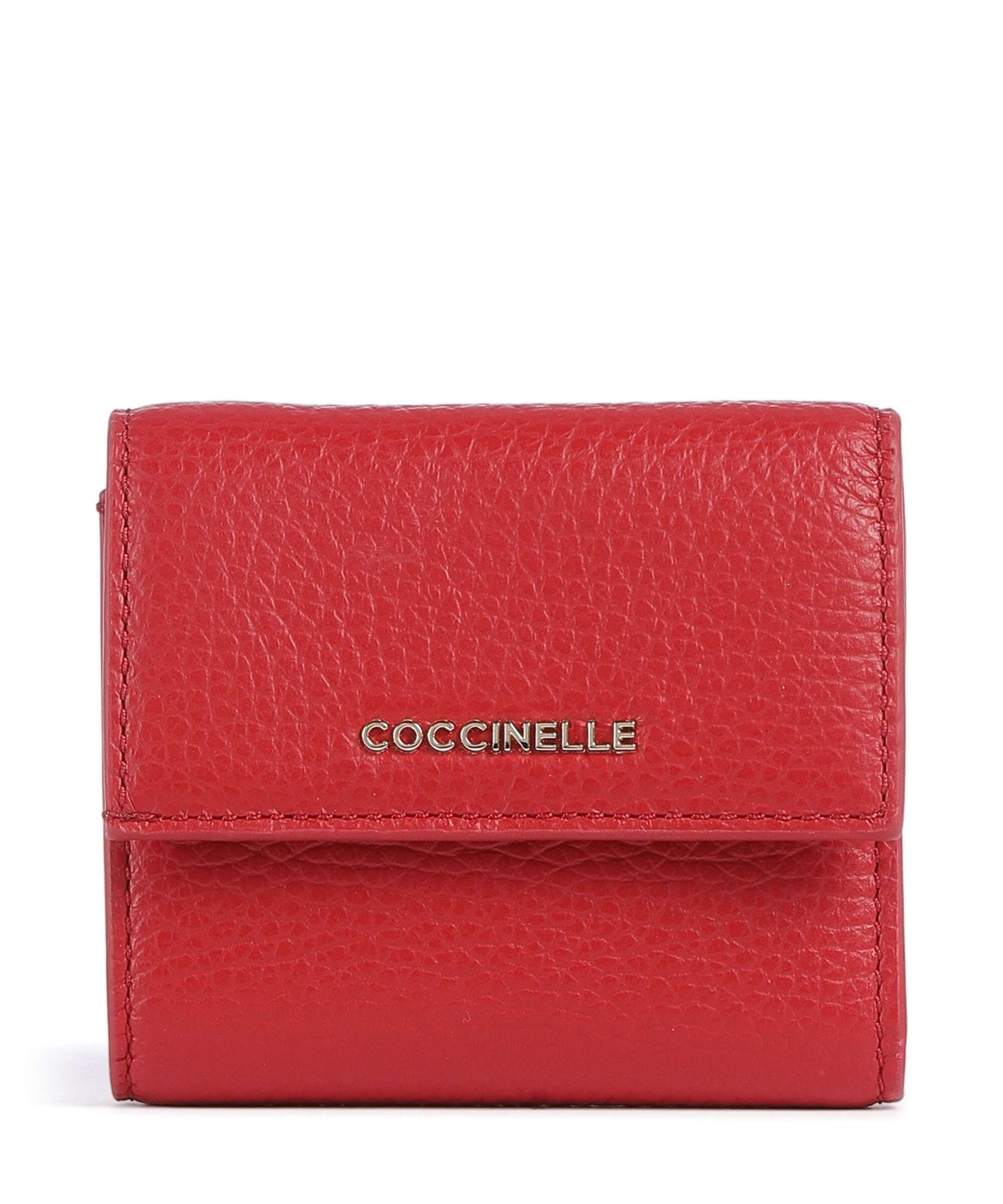 Coccinelle Metallic Soft RFID Wallet scarlet