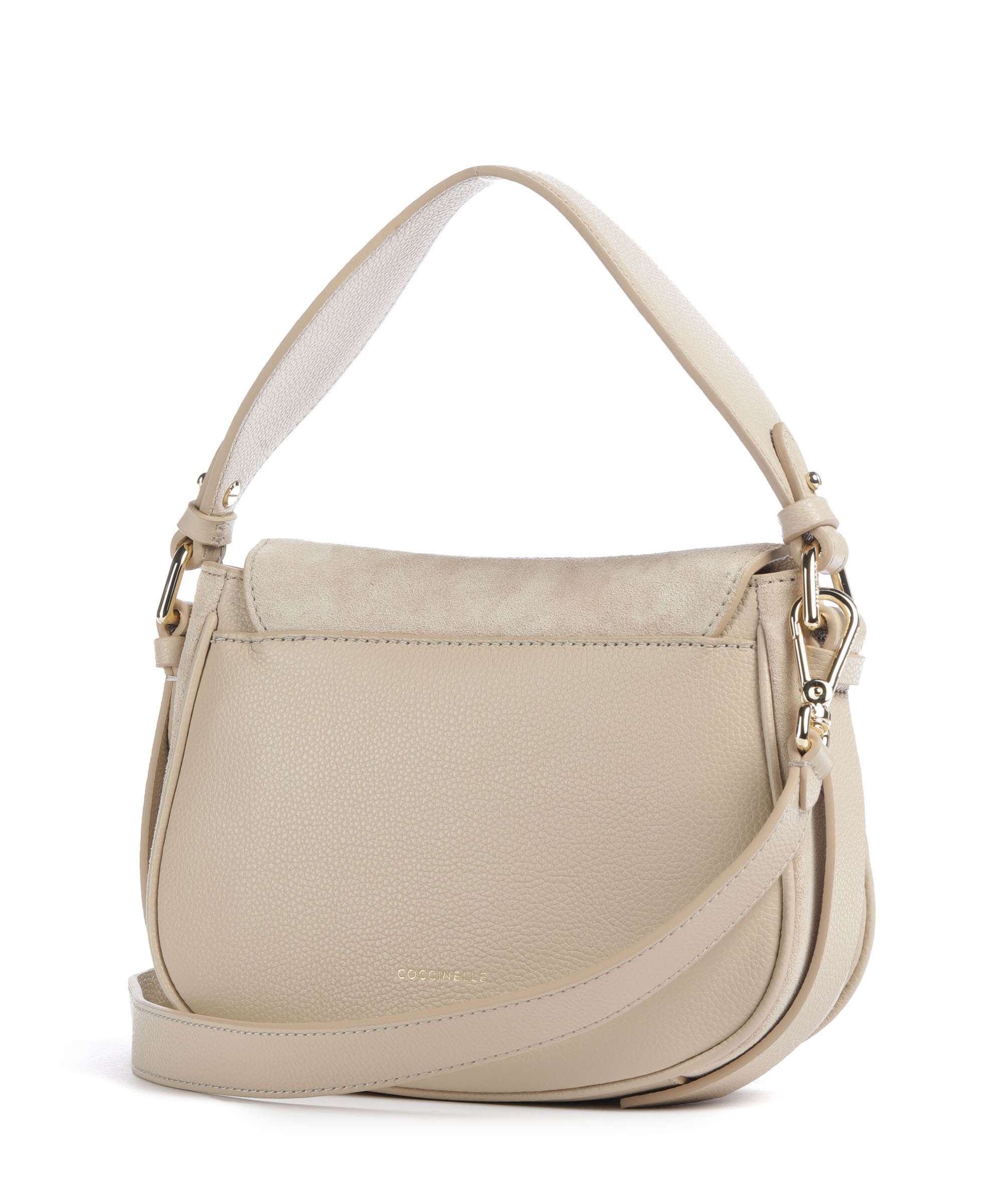 Coccinelle Mavery Suede Handbag sandshell