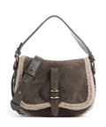Coccinelle Smash Suede Handbag fango/warm taupe