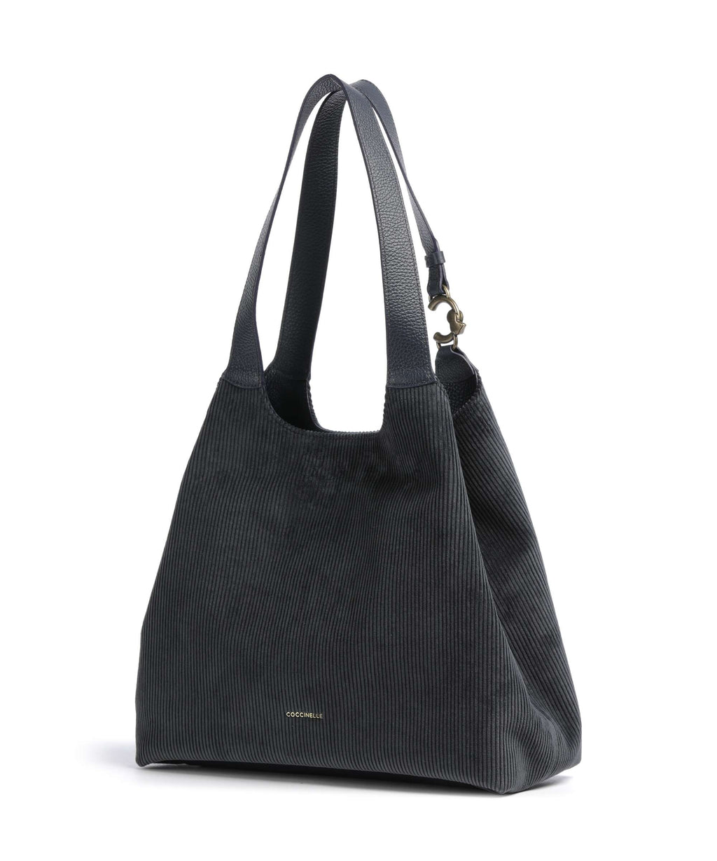 Coccinelle C-Easy Corduroy Tote bag midnight blue