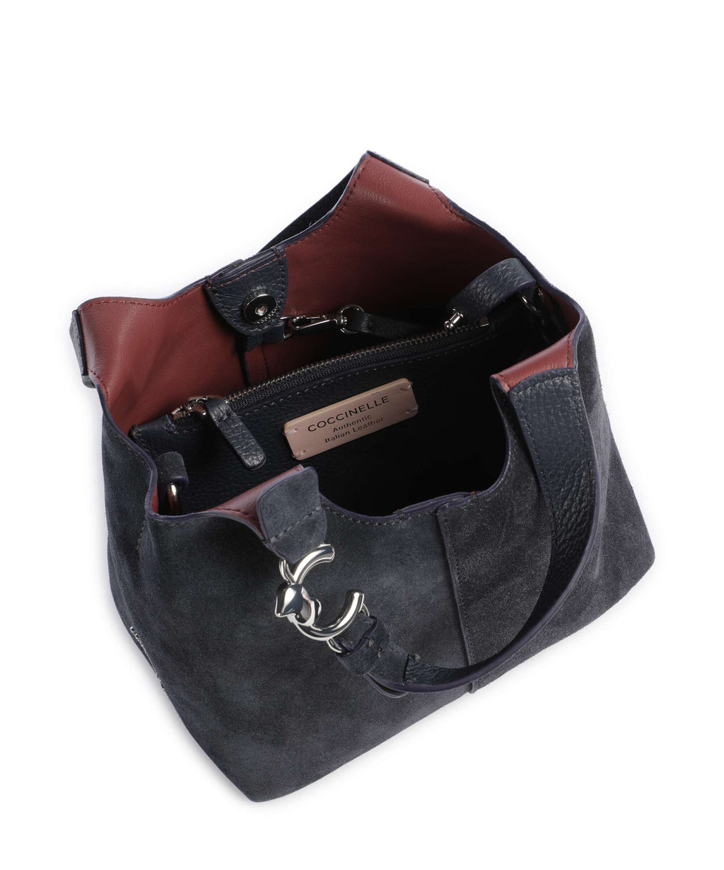 Coccinelle C-Easy Suede Handbag midnight blue