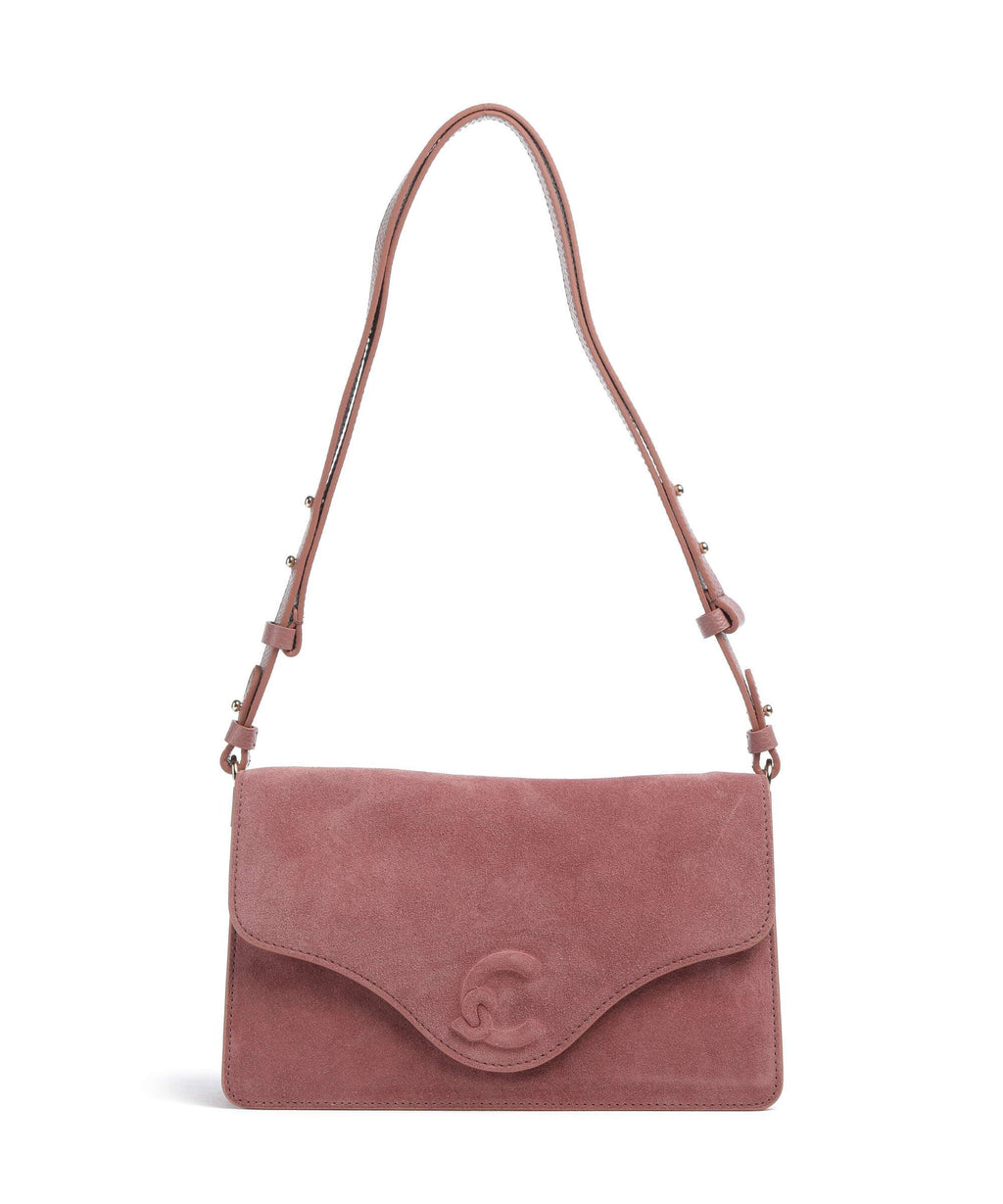 Coccinelle C-Me Softy Suede Shoulder bag winter rose
