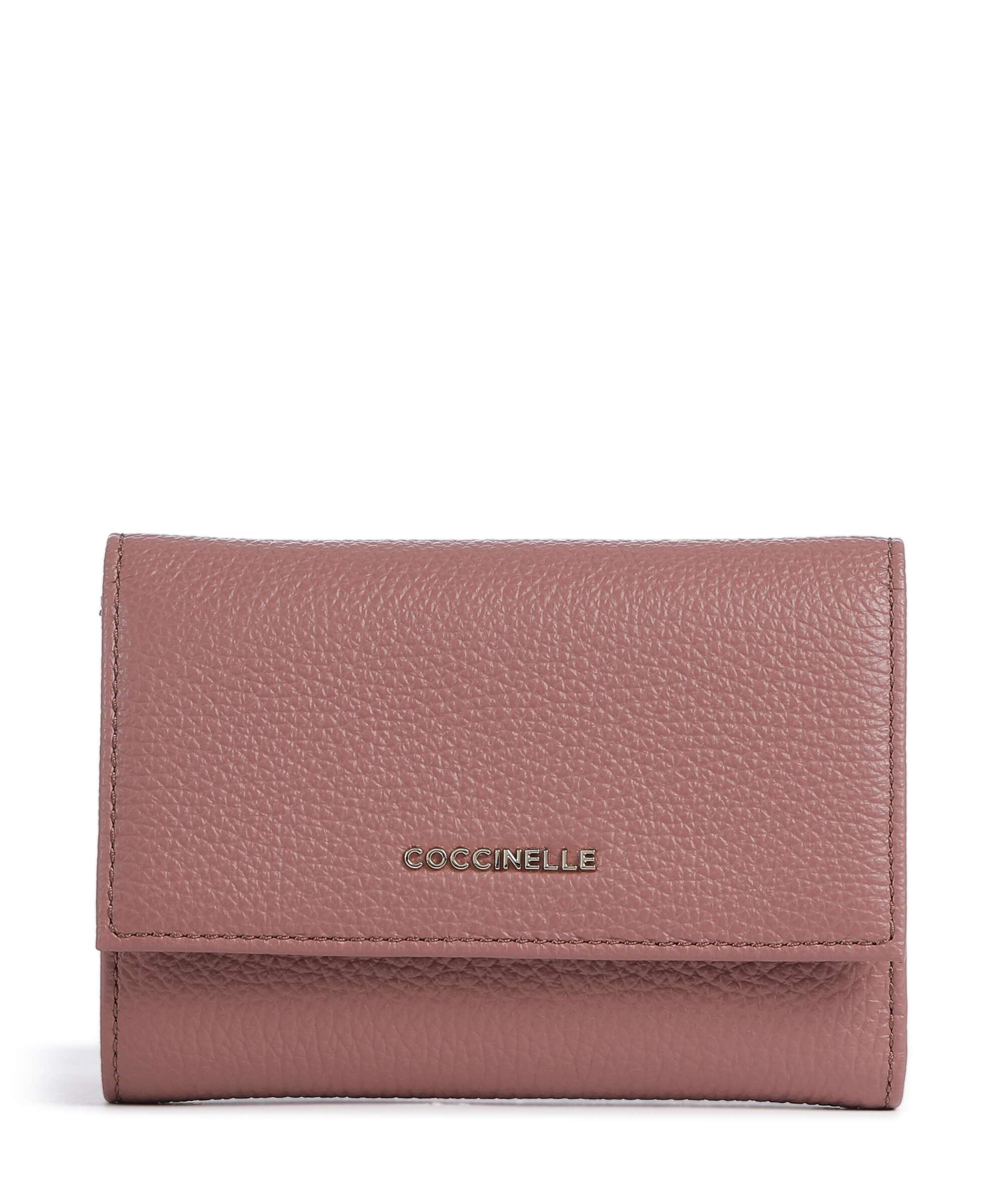 Coccinelle Metallic Soft Wallet winter rose