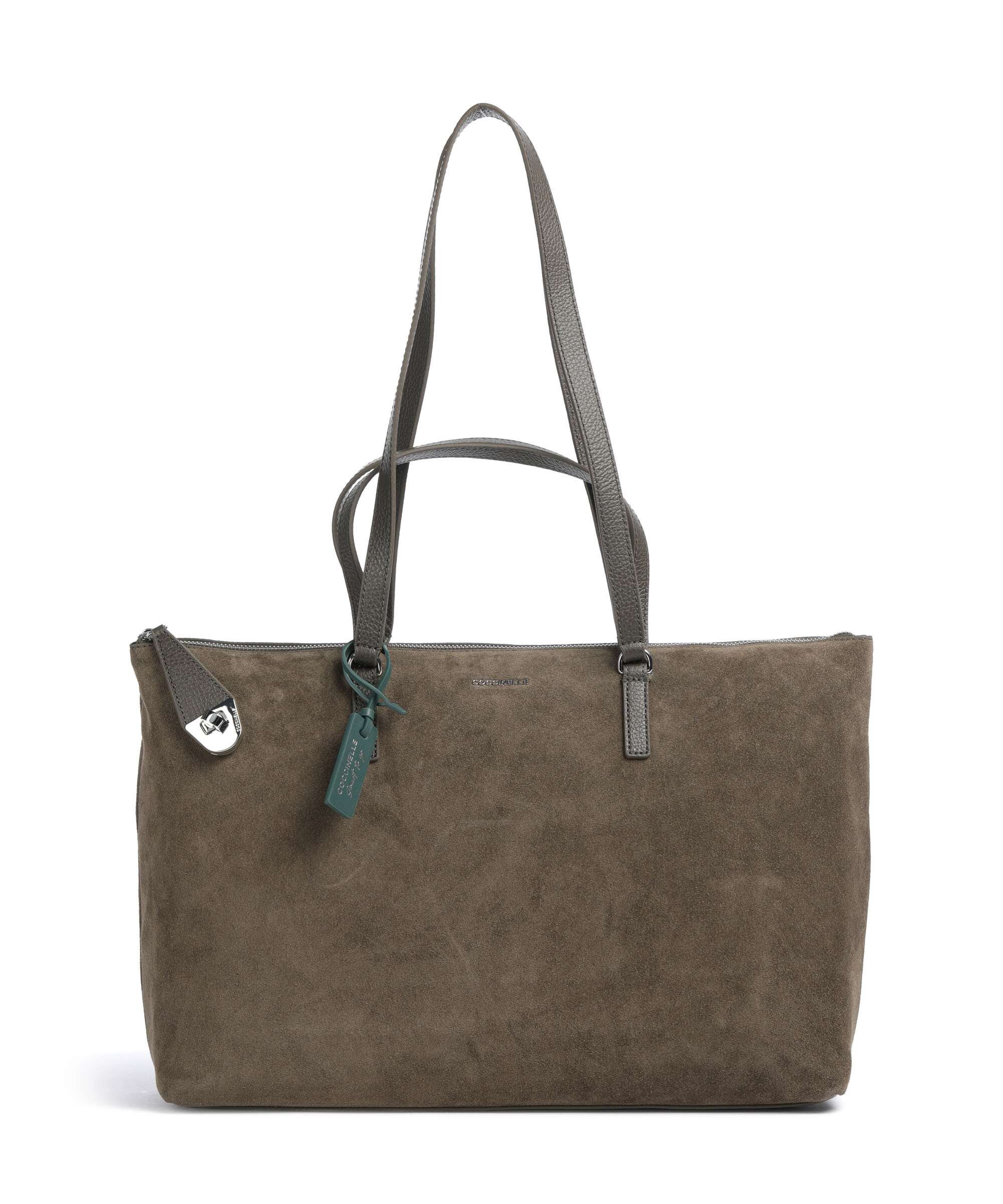 Coccinelle Beat Generation Suede Tote bag fango