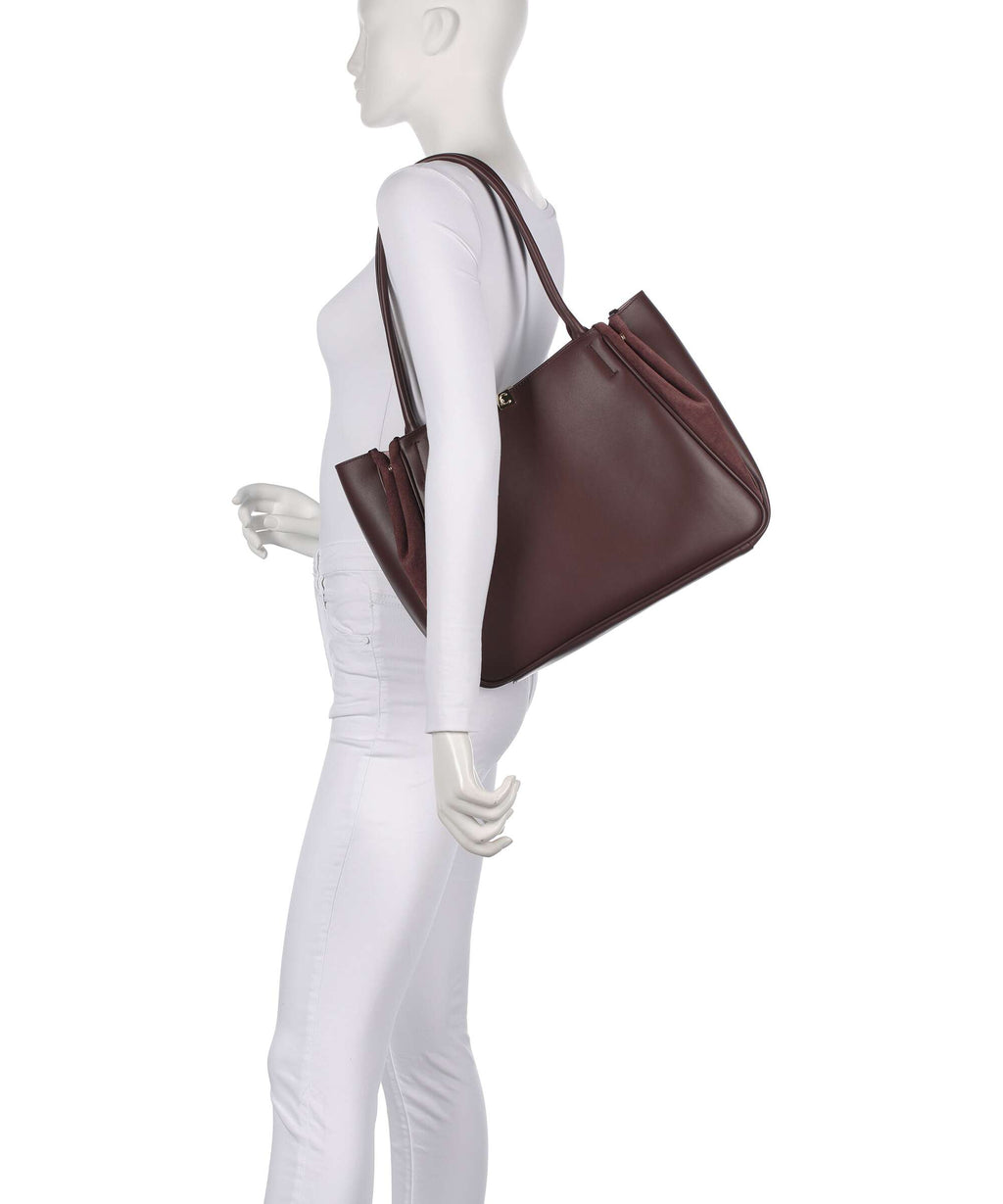 Coccinelle Pansy Tote bag berry