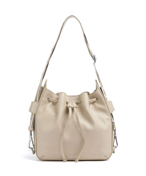 Coccinelle Gretel Ribbon Bucket bag sandshell