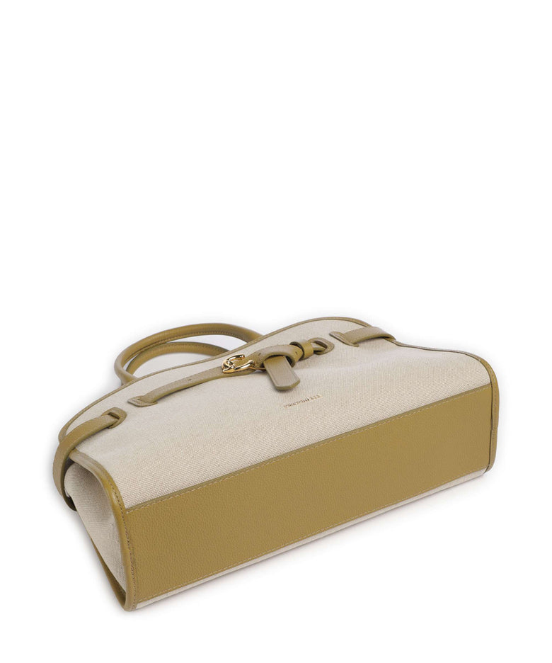 Coccinelle Sabine Canvas Handbag natural/seagrass