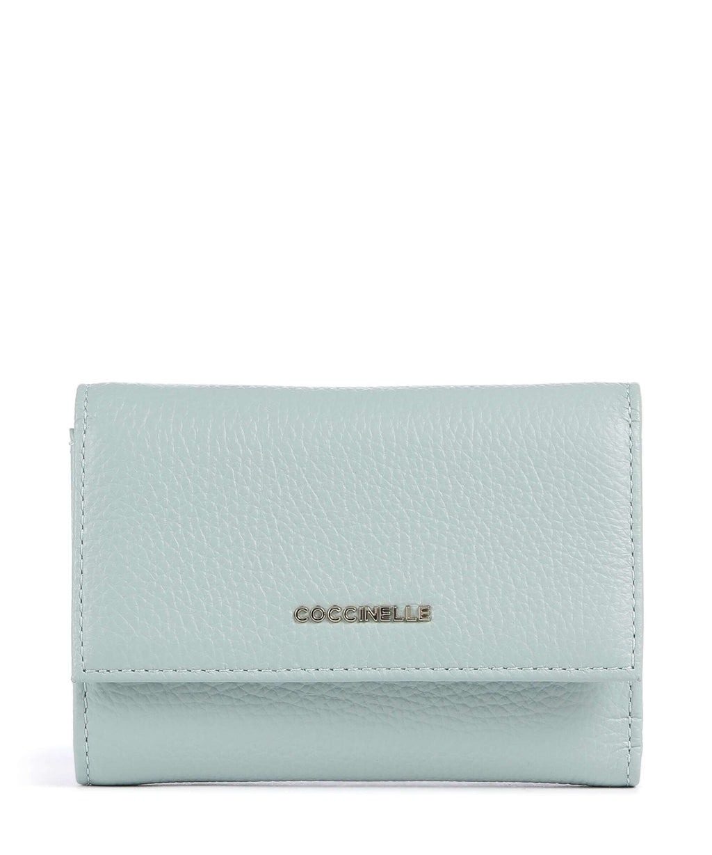 Coccinelle Metallic Soft Wallet aquamarine