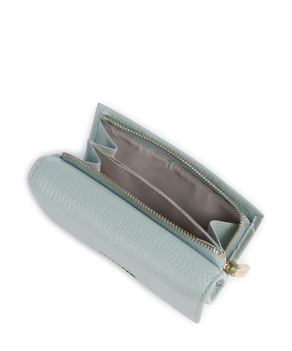 Coccinelle Metallic Soft Wallet aquamarine