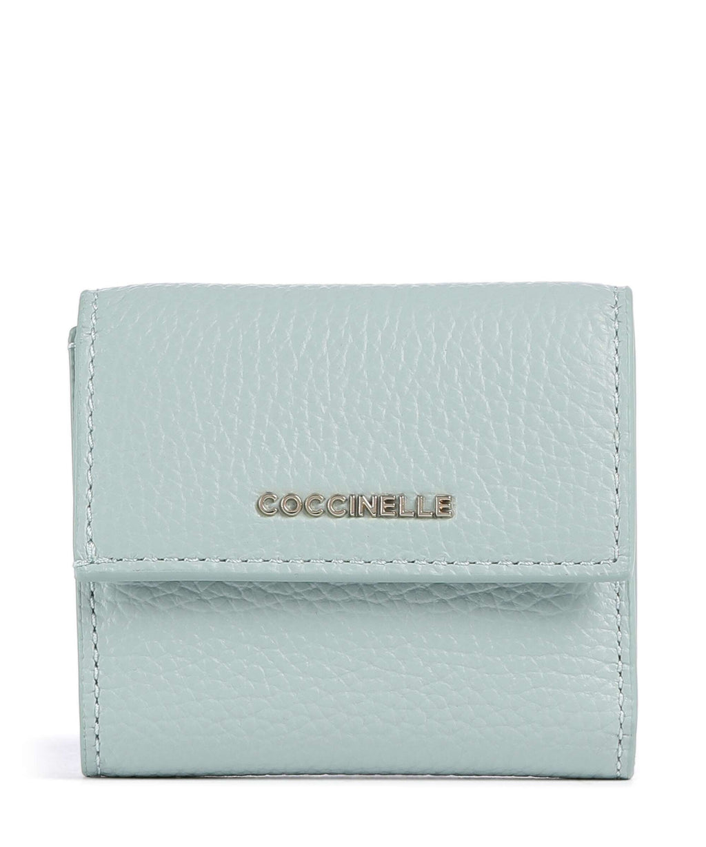 Coccinelle Metallic Soft Wallet aquamarine