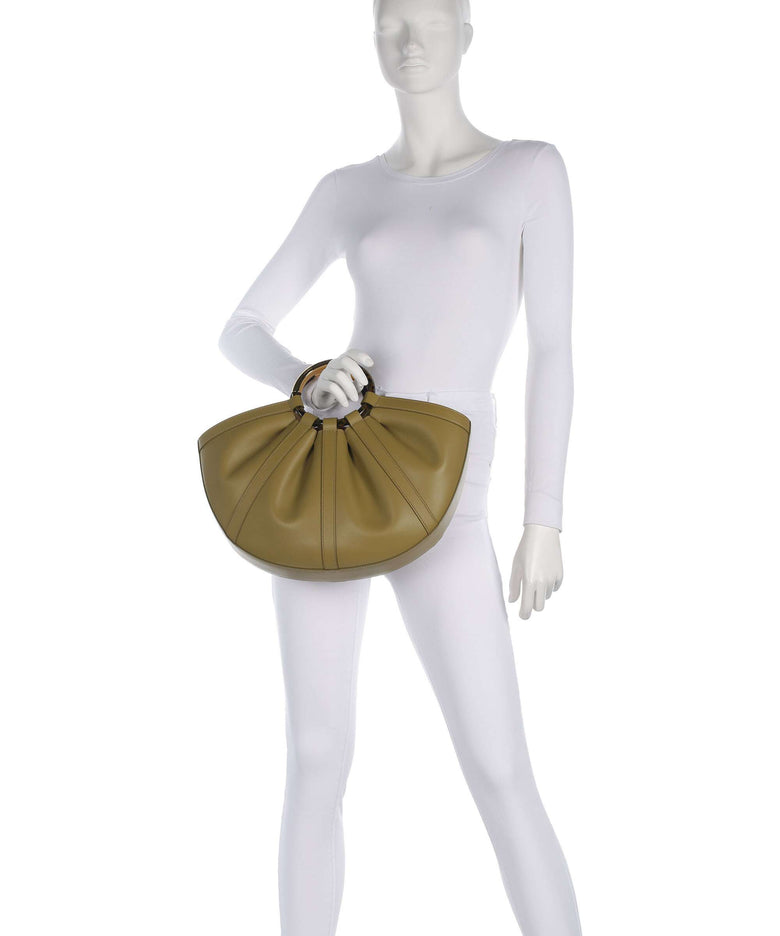 Coccinelle Shell Handbag seagrass