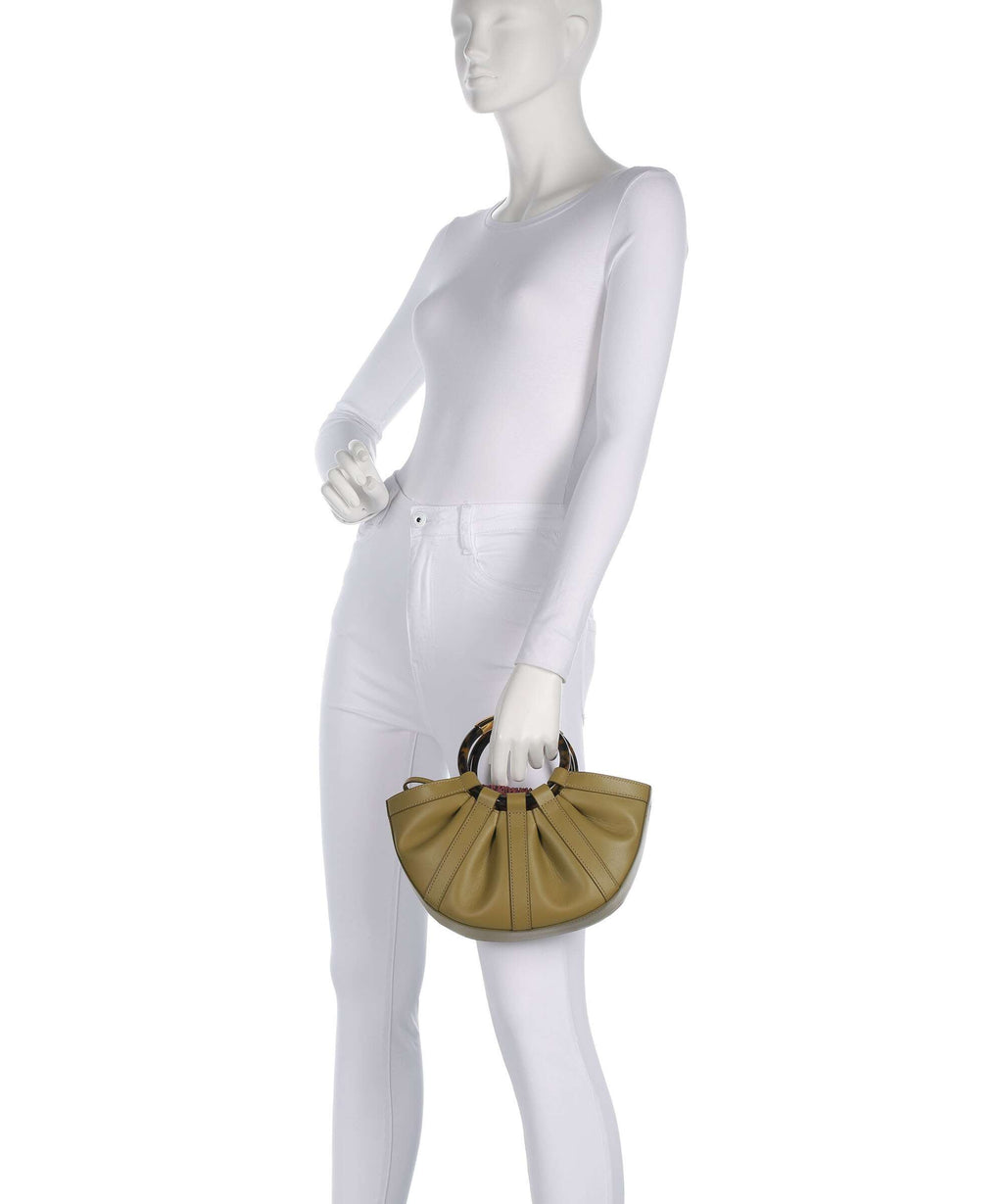 Coccinelle Shell Handbag seagrass