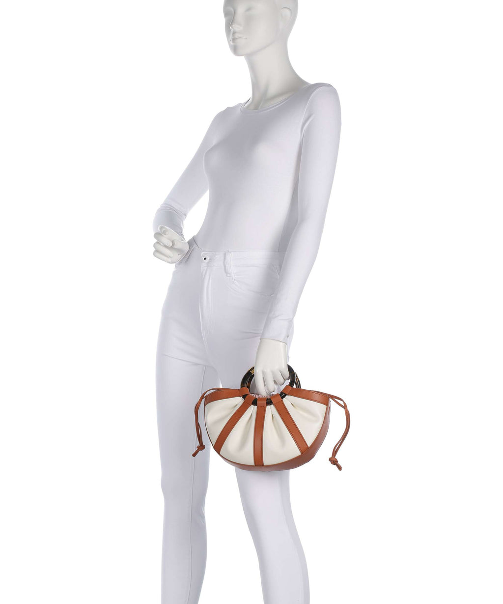 Coccinelle Shell Handbag crab/pearl