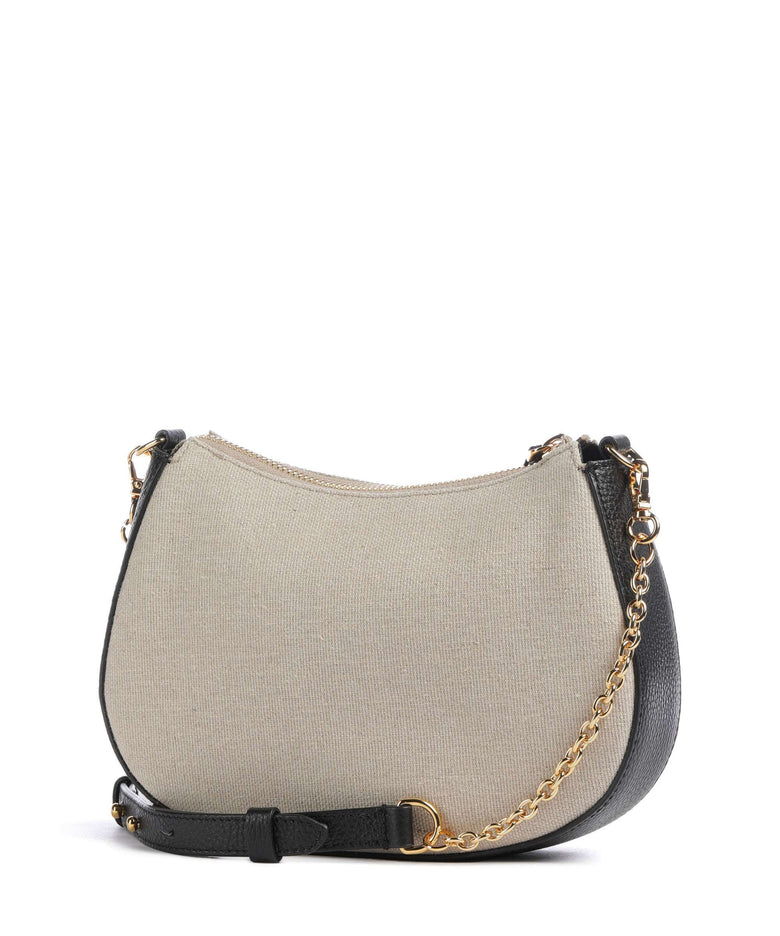Coccinelle C-Easy Canvas Crossbody bag natural/noir