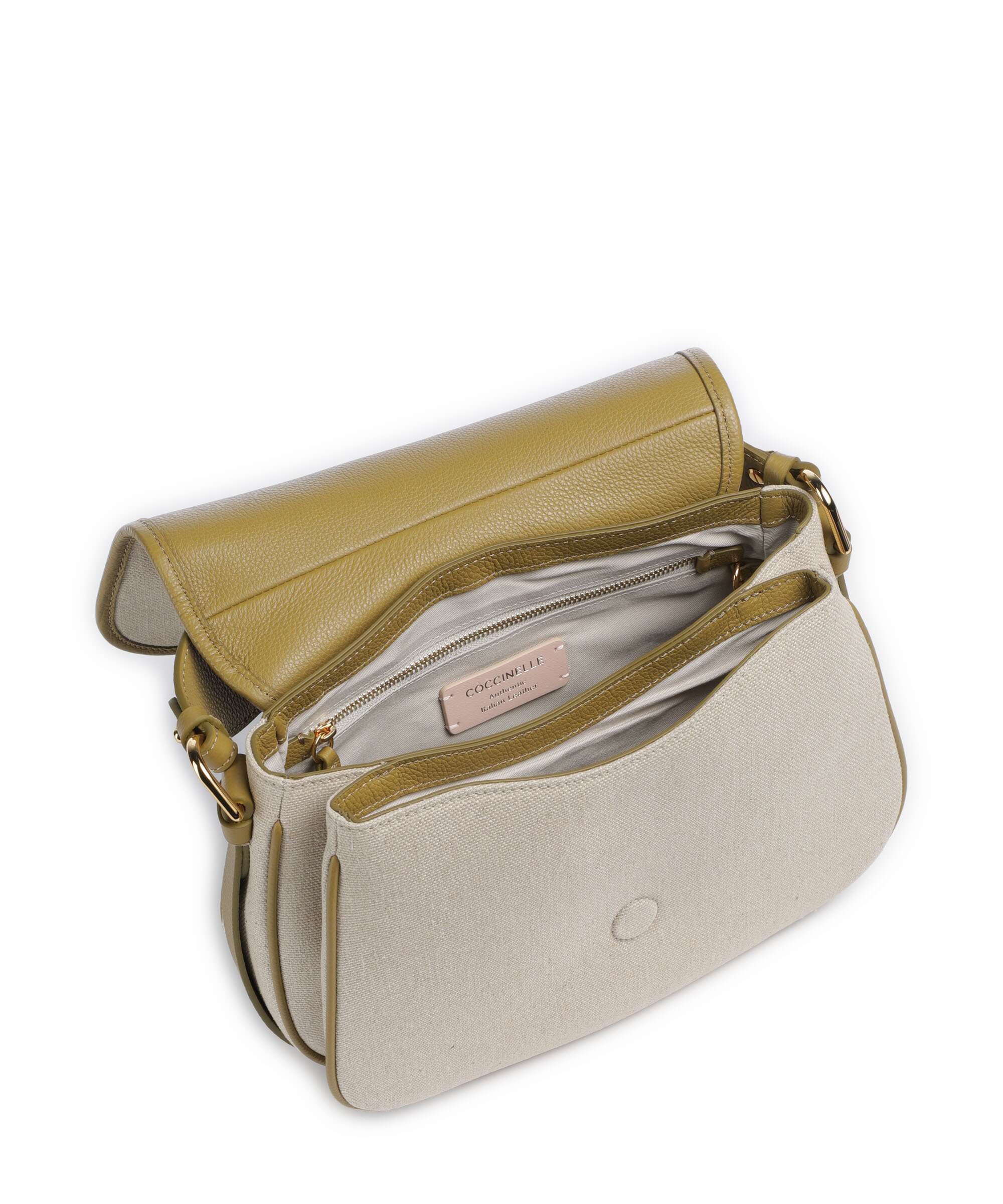 Coccinelle Mavery Canvas Handbag natural/seagrass