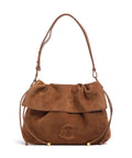 Coccinelle Lidia Suede Hobo bag cognac