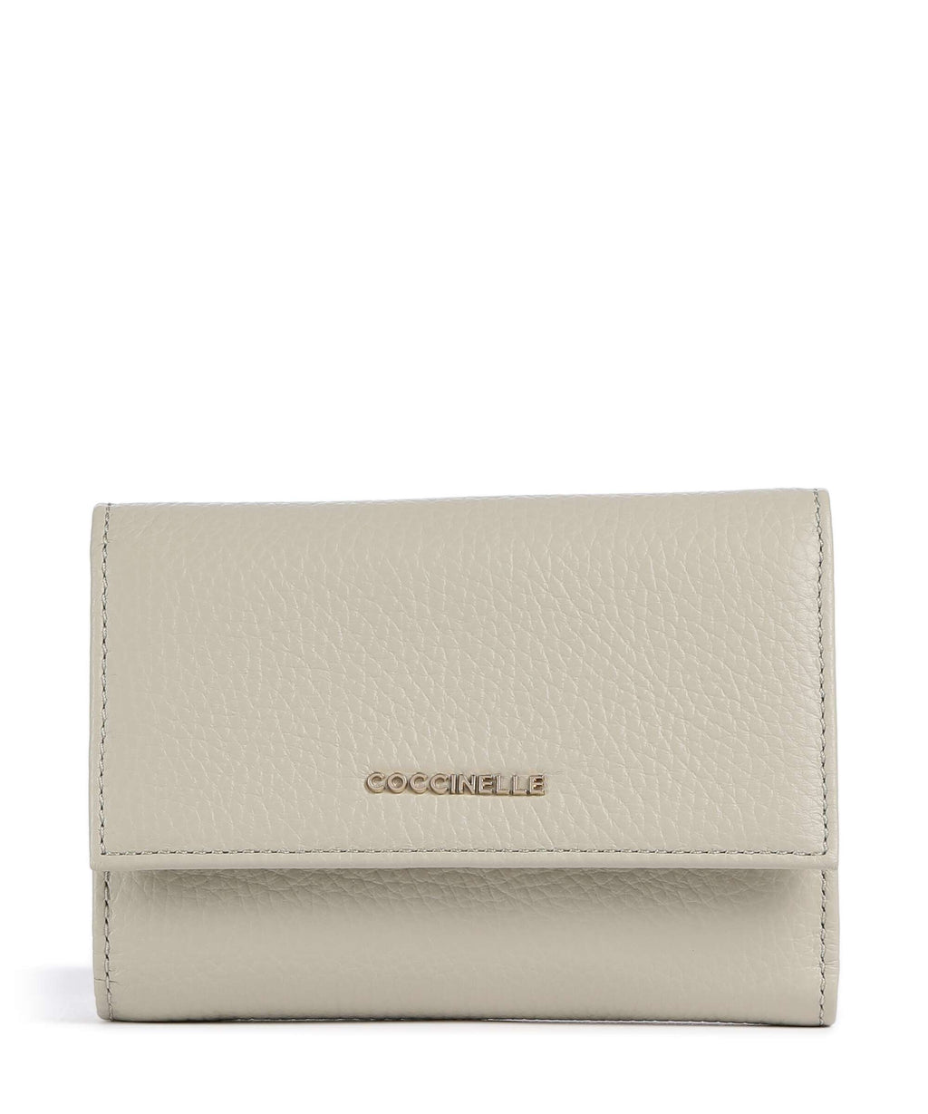 Coccinelle Metallic Soft Wallet eucalipto