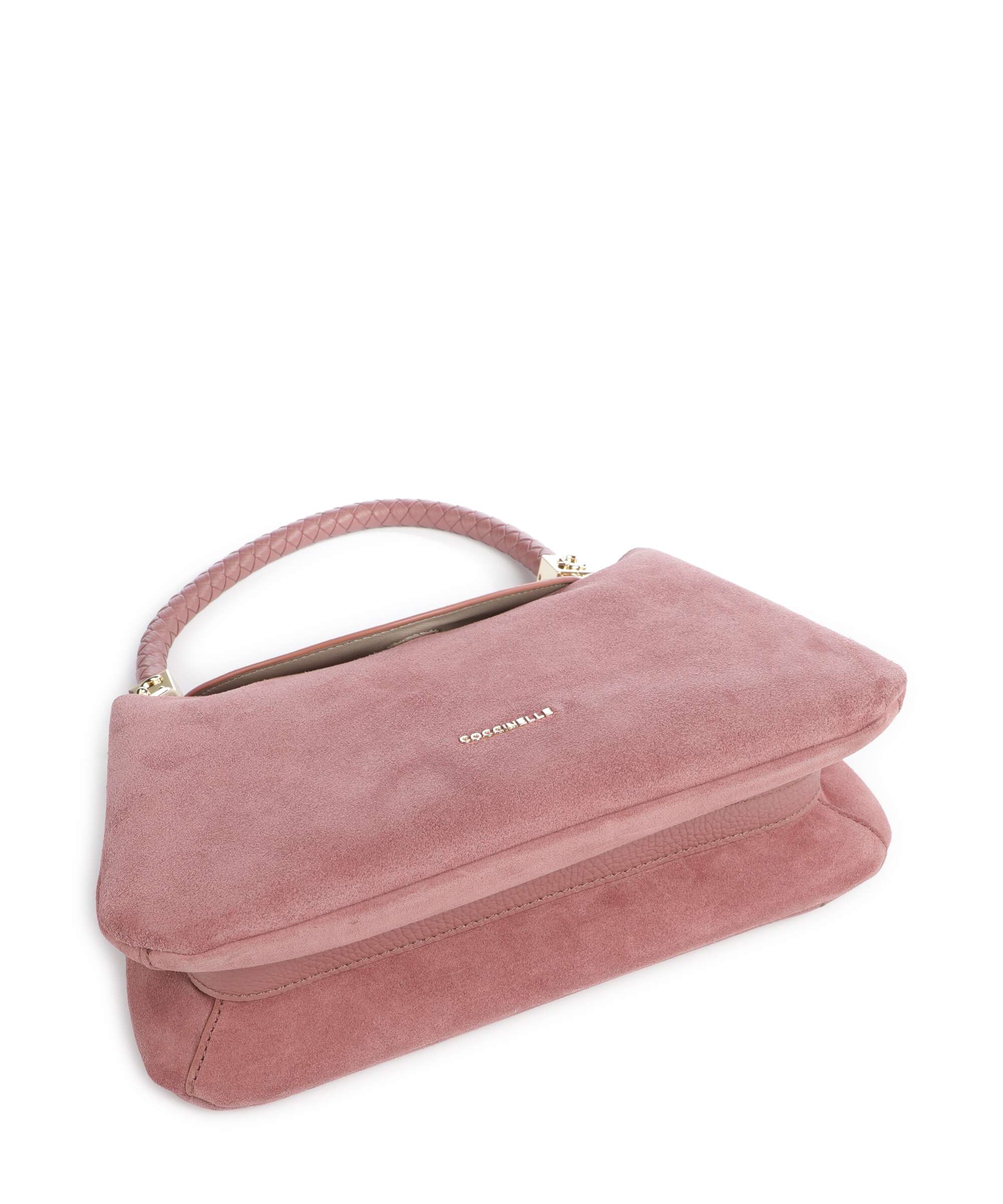 Coccinelle Tiggy Suede Shoulder bag winter rose