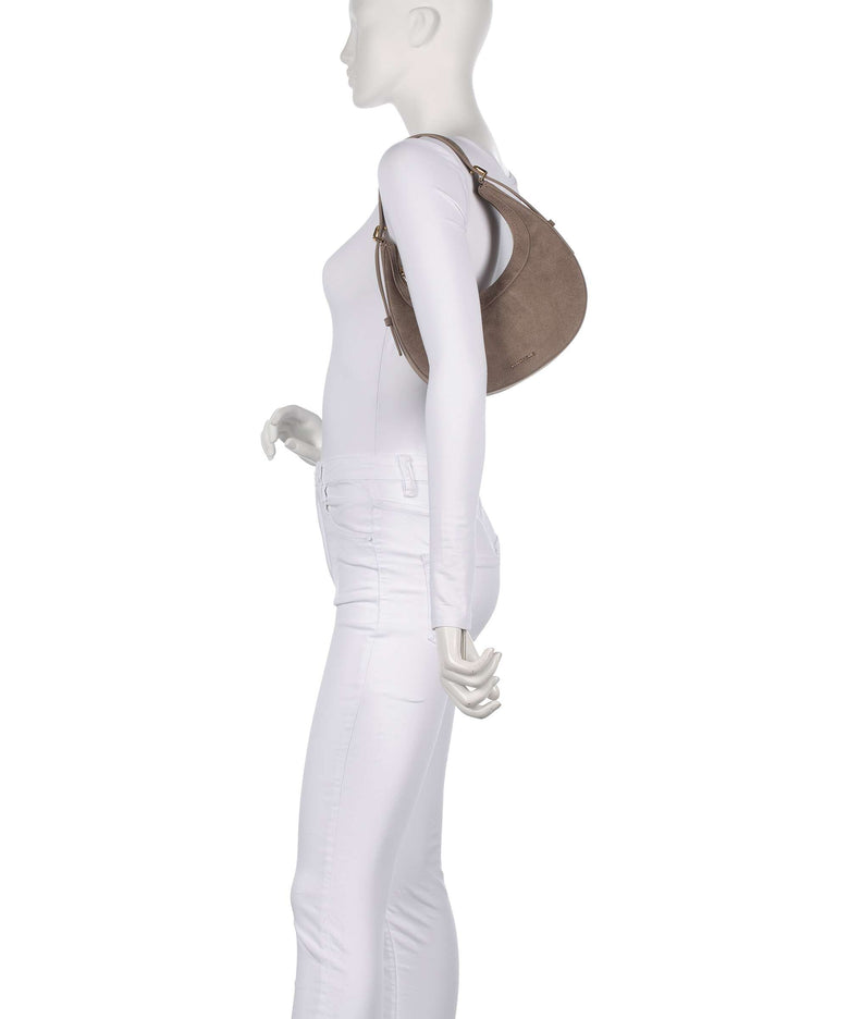 Coccinelle Whisper Suede Shoulder bag warm taupe
