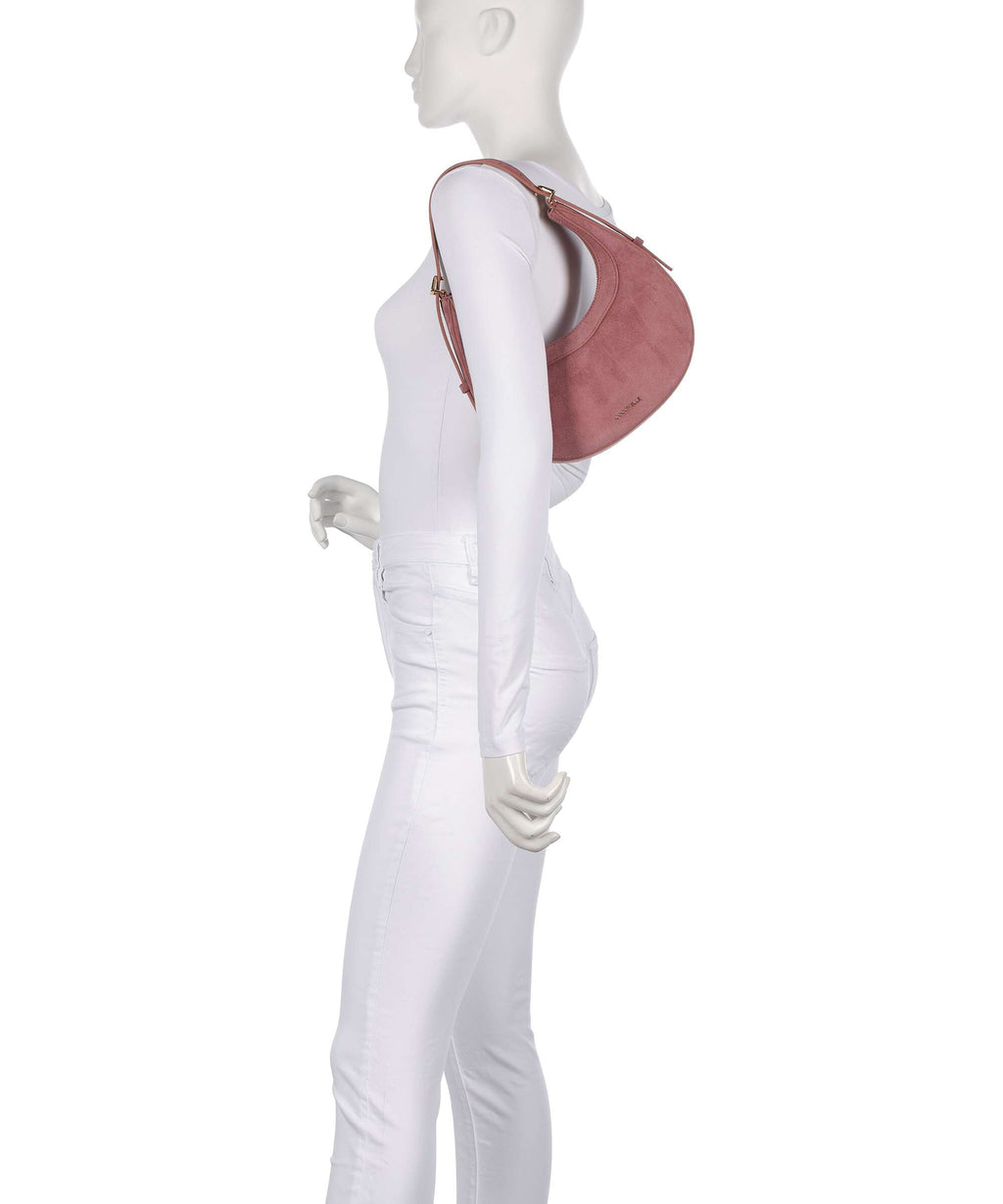 Coccinelle Whisper Suede Shoulder bag winter rose