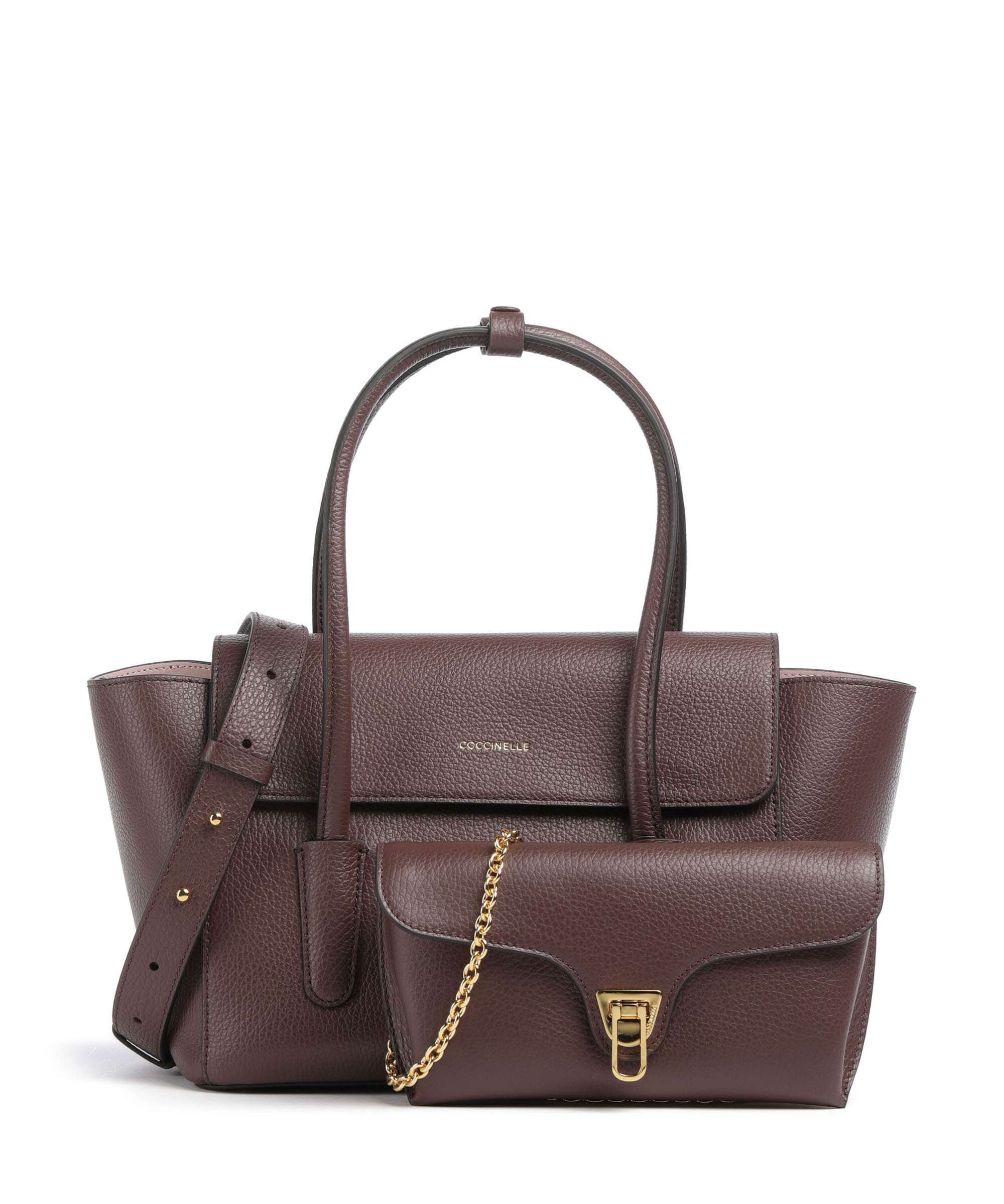 Coccinelle Beat Double Handbag berry