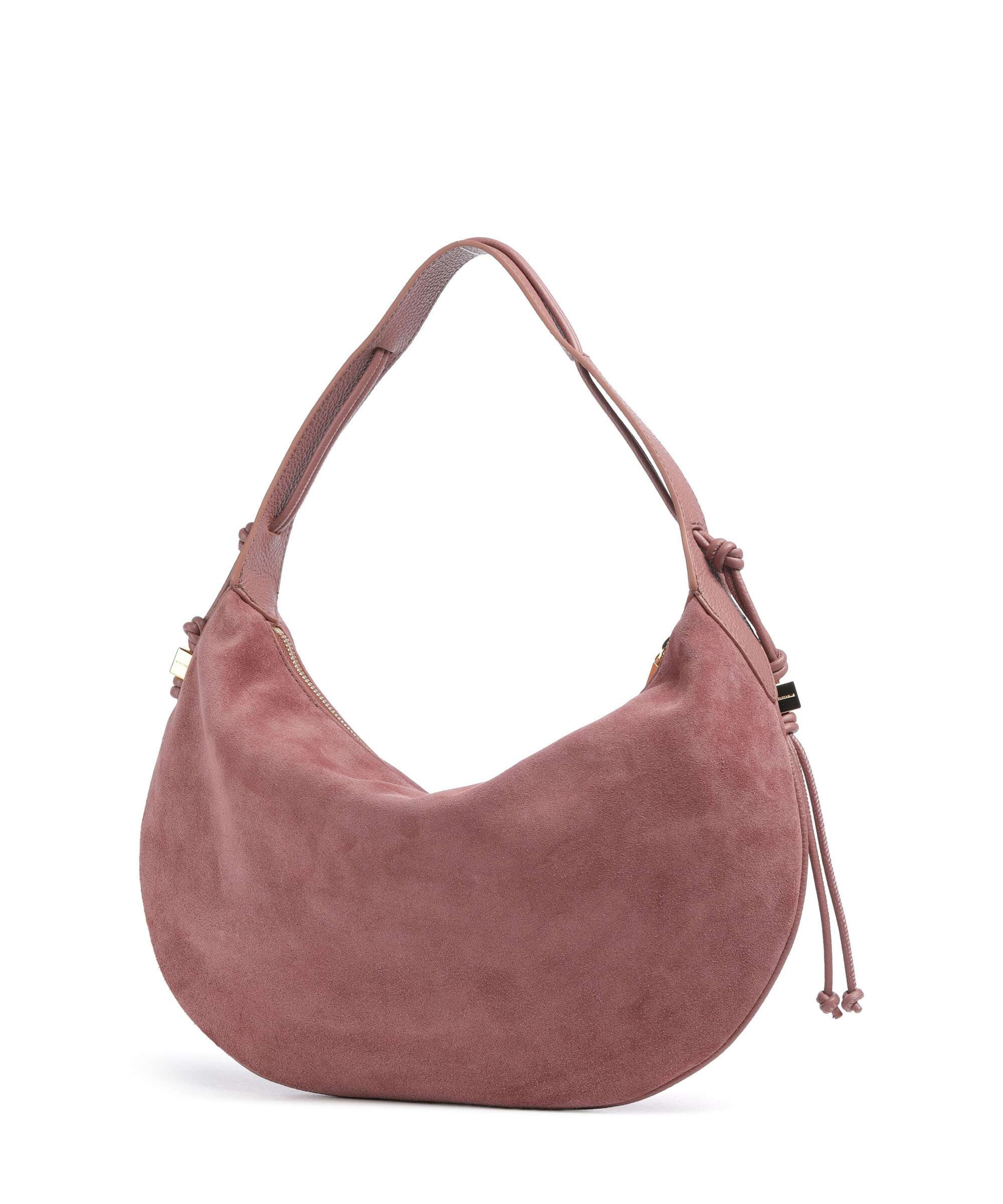 Coccinelle Thess Suede Hobo bag winter rose
