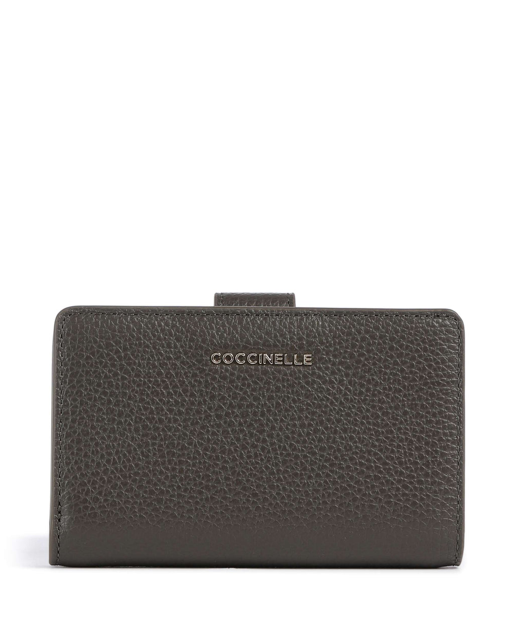 Coccinelle Metallic Soft Wallet fango
