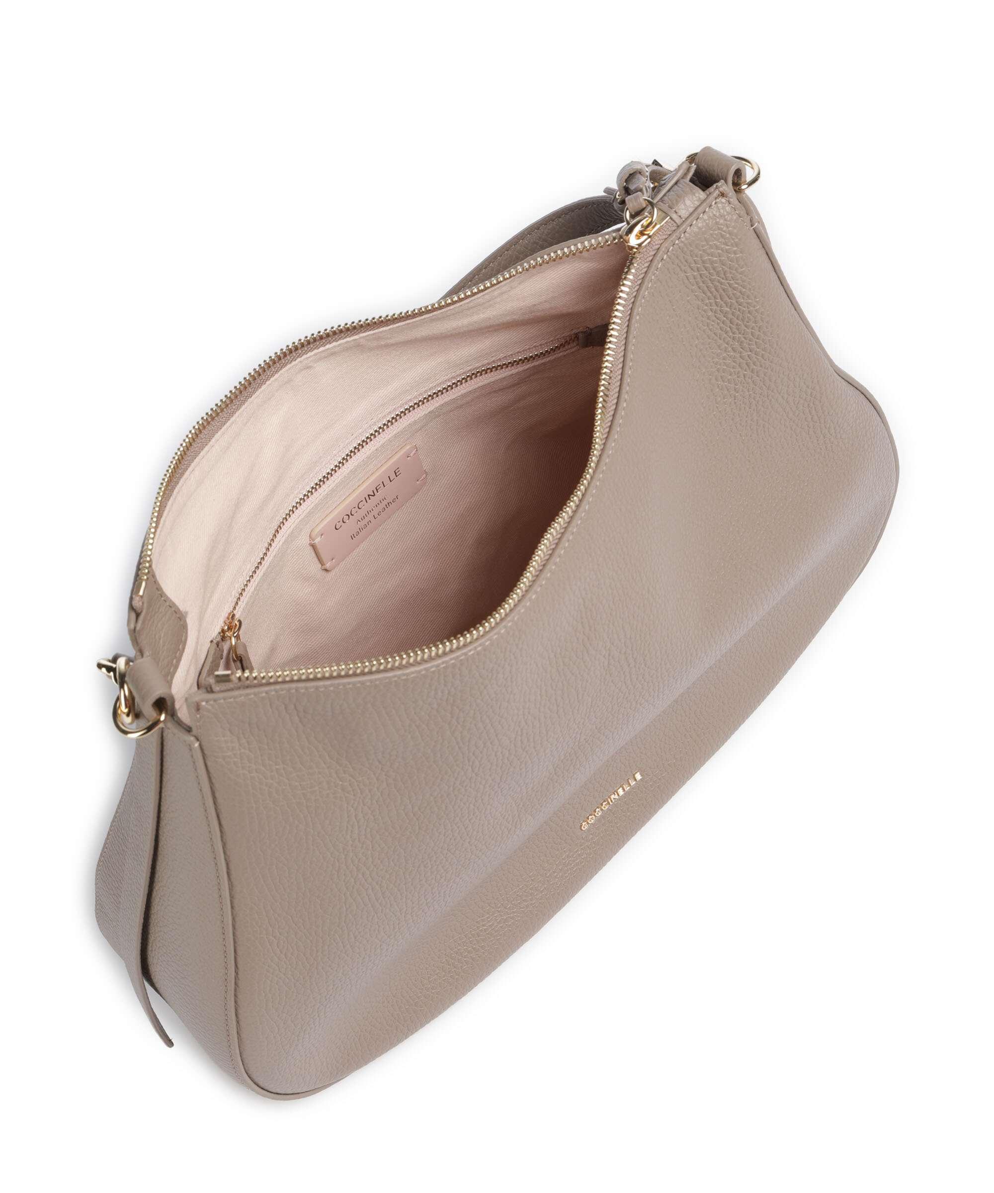 Coccinelle Nory Hobo bag warm taupe